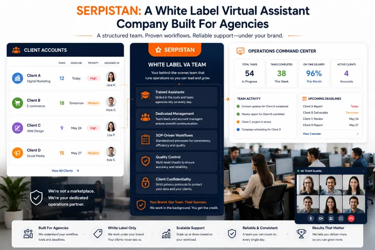 Serpistan white label virtual assistant company built for agencies