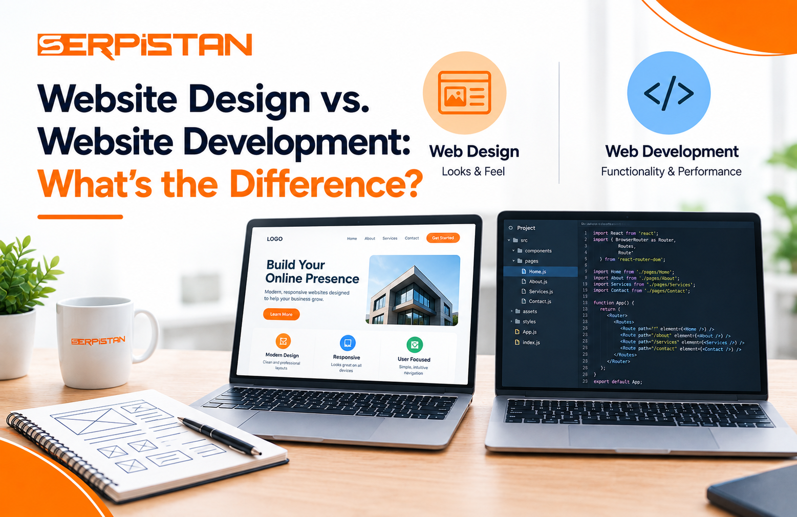 Website design vs website development: what is the difference