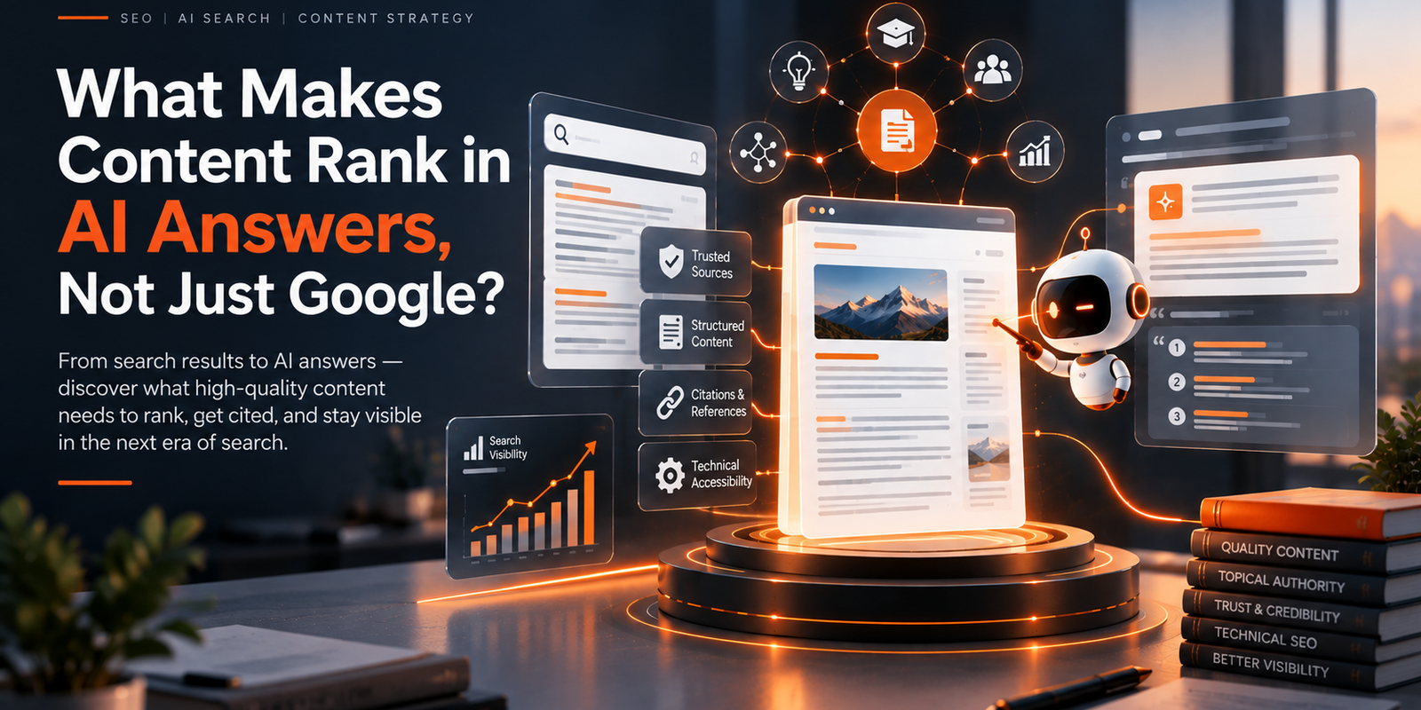 What makes content rank in AI answers, not just Google search