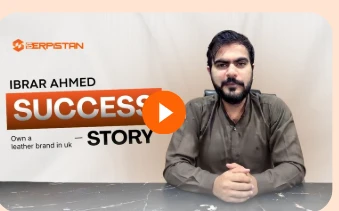 Client success story video with Ibrar Ahmed, owner of a leather brand in the UK