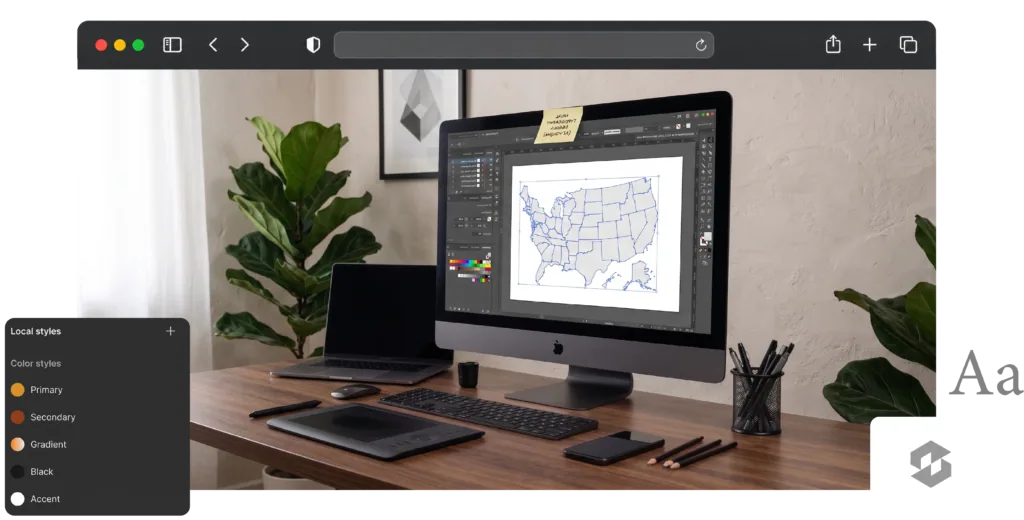 Map infographic graphic design